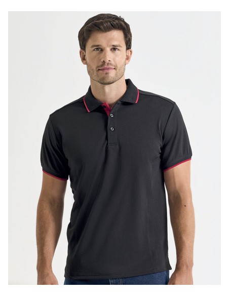 PRE-PR618-Mens Contrast Coolchecker® Polo 2